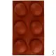 Форма силікон Напівсфера 6 шт 29×17 см R34946
