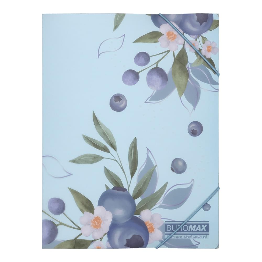 Папка на гумках ARABESKI, А5, матовий напівпрозорий пластик, морська хвиля, ціна за 2 шт. //