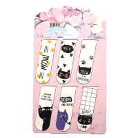 Закладка-магніт Кошки, 6x2 см, картон, 2 шт. в упаковці