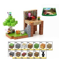 Конструктор магнітний Minecraft, LZCK024, 128 елементів, фігурки героїв