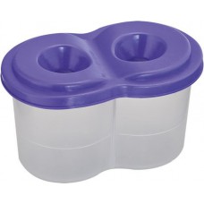 Склянка-непроливайка підвійна, фіолетова 6шт в упаковці zb. 6901-07