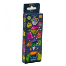 Творчість "тісто для ліплення "fluoric" коробка 7 кольорів рус/укр30шт/ danko toys