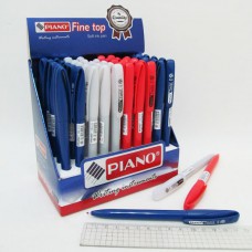 Ручка масляна "piano" "twist" синя 50 шт.(в упаковці) 1151-pb