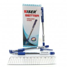 Ручка масляна wiser "better" 0,7 мм з грипом синя 12 шт.(в упаковці)
