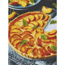 Картина за номерами  "персиковий пиріг" 30*40см кно5617