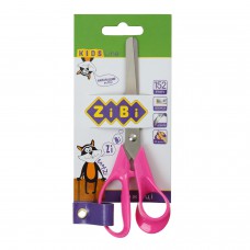 Ножиці дитячі 152 мм із пластиковими 3d-ручками, рожеві.