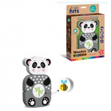 Дерев'яна іграшка панда 4 деталі коробка 18, 5*27, 9*3 см kh20/004