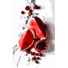 Картина за номерами  фруктовий бум strateg розміром 50х25 см (ww017)
