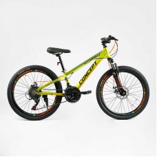 Велосипед спортивний corso 24" дюймів «concept» рама алюмінієва 11’’, обладнання shimano, 21 швидкість, зібран на 75% (CP-24166)