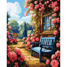Картина за номерами "квітковий сад" 40х50см