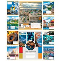 Зошити учнівські 24 аркуша клітинка Тверда ТЕ41300 Мікс 1, 20 шт. в упаковці