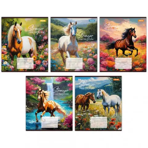 Зошити учнівські 12 аркушів лінія 1B Stronger than the storm, 25 шт. в упаковці