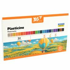 Пластилін Yes "Orange Line", 24 кольори, 480г 540692