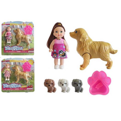 Лялька, 11.5 см, собачки 12 см і 2 см (В асортименті)