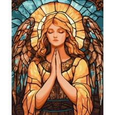 Набір для розпису по номерах "Вітраж. Я прошу у небес" Ideyka 40х50см КНО8606
