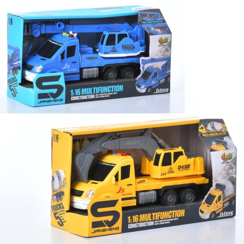 Будтехніка інерція, масштаб 1:16, звук, світло, на батарейках (В асортименті)