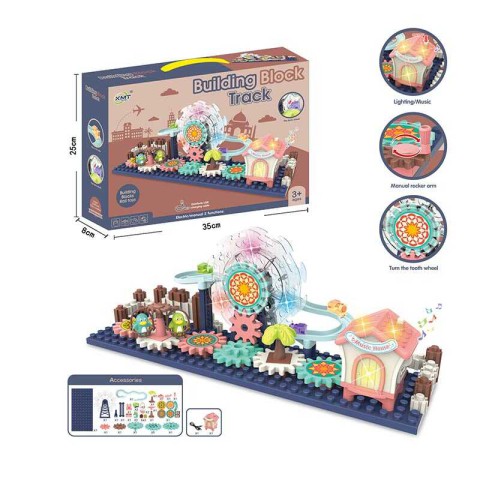 Механічний трек-конструктор з шестернями, 35x8x25 см, 88010B
