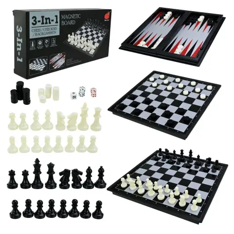 Шахи 3 в 1 20,1×9,7 см 20160