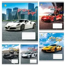 Тетради ученические 12 листов линия Твердая Авто, 25 шт. в упаковке