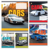 Зошити учнівські 18 аркушів клітинка Тверда ТЕ21206 Авто, 20 шт. в упаковці