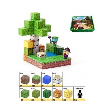 Конструктор магнітний Minecraft, LZCK005, 48 елементів, фігурки героїв