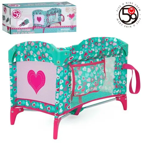 Манеж для ляльки 42×28×32 см 2 кишені сітки складний T760057