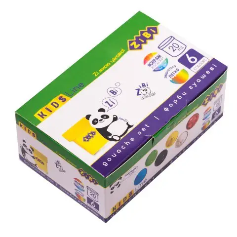 Краски гуашевые, 6 цветов, 20 мл, 129383