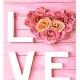 Набір для розпису по номерах Любов у кожному слові, Strateg, 30x40 см, LY23