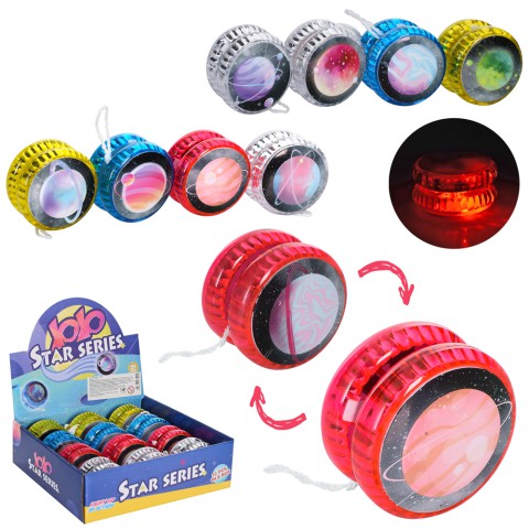 Йо-йо, 5.5 см, планети, світло, 19.5x17.5x6 см (В асортименті)