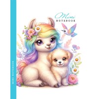 Блокнот, 80 г, інтегральний, 128x165 мм, 48 аркушів, чисті аркуші, матова ламінація, дизайн 24300