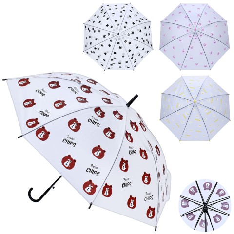 Парасолька дитяча, довжина 72 см, тростина 65 см, d=92 см, спиця 53 см, клейонка (В асортименті)