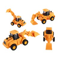 Екскаватор ST55-14, інерція, на батарейках, музика, світлові ефекти, 44.5x9.5x32.5 см