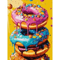 Картина за номерами Смачненькі пончики 30×40 см КНО5720