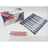 Стрижень гелевий Goldex, 0.6 мм, червоний, 124 мм, 100 шт., HI-REF-RED