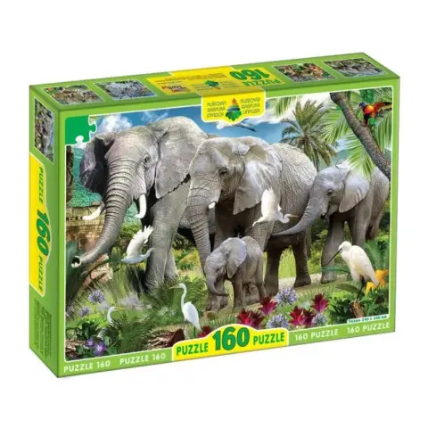 Пазли Енергія+ Слони, 160 елементів, ЕГ-05