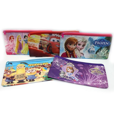 Пенал плоский Мультяшні герої, 22x12 см, DS, L, 1582P (В асортименті)