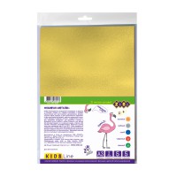 Фоаміран металізований KIDS Line, 2 мм, А3, 5 аркушів в упаковці (В асортименті)