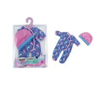 Одяг для пупса 30-35 см комбінезон шапочка YLC235F