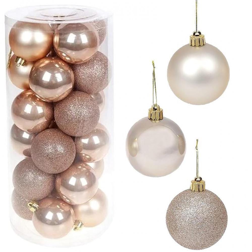 Набір кульок 24 штуки D6см "Шампань" ZWH6CM тубус