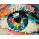 Набір для розпису по номерах Райдужний погляд, 40x50 см