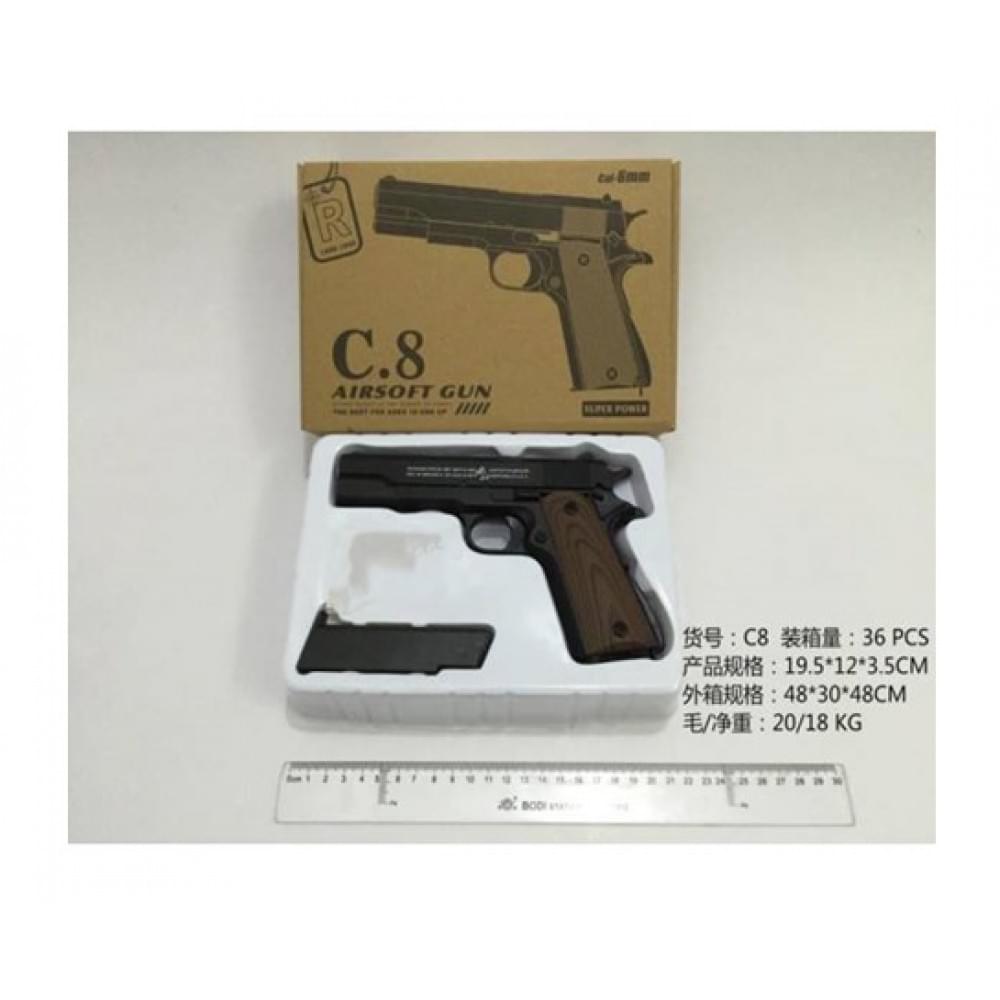 Пістолет мет.кульки, у кор. 19*13*4 см /36/