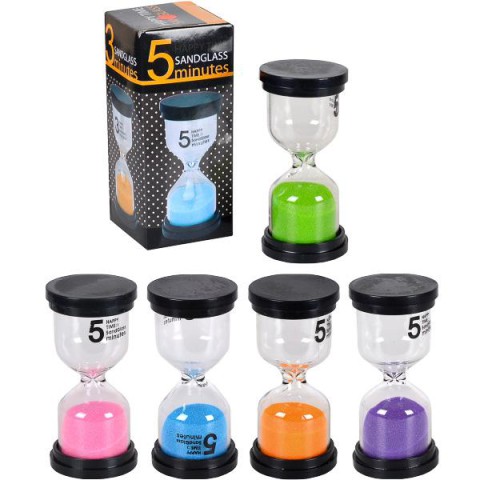 Пісочний годинник на 5 хв скло X2-04 4,5×9,5 см