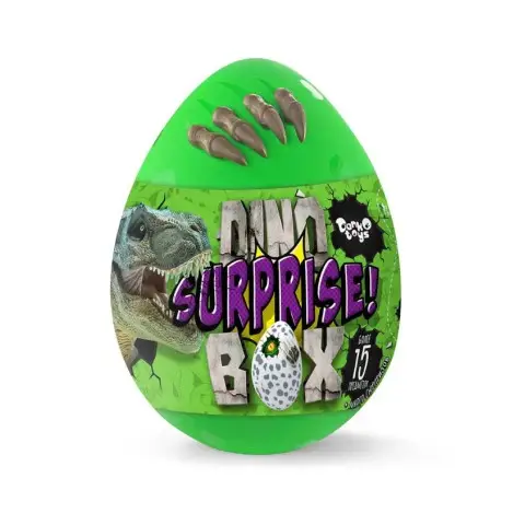 Набір креативної творчості Dino Surprise Box, DSB-01-01, 15 предметів