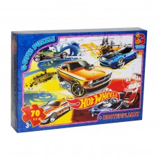 Пазли серії "hot wheels" 70 ел. У коробці gtoys fw704