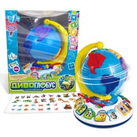 Диво-глобус WToys, озвучений українською мовою, 7 віршів, 7 пісень, 10 казок, ноти, цифри, сортер, намистини