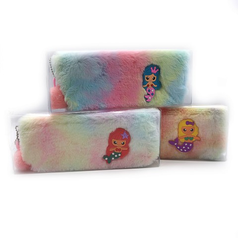 Пенал пухнастий Русалка, 21x9x3 см (В асортименті)