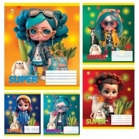 Зошити учнівські 12 аркушів лінія ТЕ42111, 25 шт. в упаковці