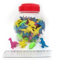 Ластик Динозаври, у банці, 100 шт. (В асортименті)