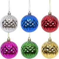 Набір ялинкових куль 6728-22 6 шт, 6 см