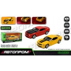 Машина метал. "АВТОПРОМ",1:32 Chevrolet Camaro SS, 3 цвета, свет,звук,в кор. 18*9*8см /48-2/